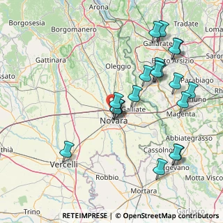 Mappa Via della Pace, 28100 Novara NO, Italia (16.763)