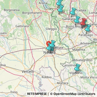 Mappa Via della Pace, 28100 Novara NO, Italia (20.39364)
