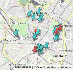 Mappa Vicolo Ciovasso, 20121 Milano MI, Italia (0.8715)