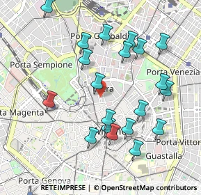 Mappa Vicolo Ciovasso, 20121 Milano MI, Italia (1.0035)