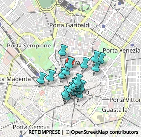 Mappa Via Ciovasso, 20121 Milano MI, Italia (0.677)