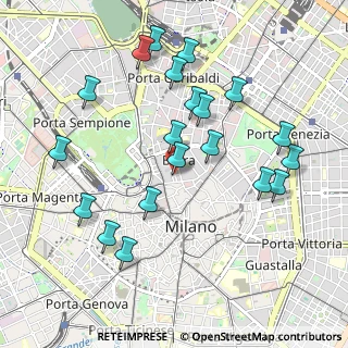 Mappa Via Ciovasso, 20121 Milano MI, Italia (1.0345)