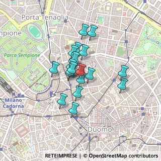 Mappa Via Ciovasso, 20121 Milano MI, Italia (0.2995)