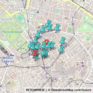 Mappa Vicolo Ciovasso, 20121 Milano MI, Italia (0.3085)