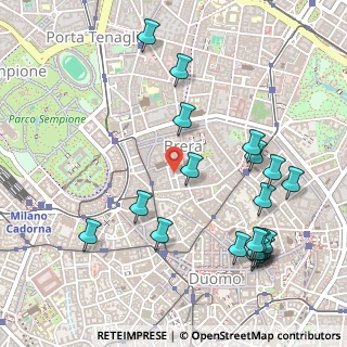 Mappa Via Melone, 20121 Milano MI, Italia (0.604)