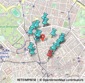 Mappa Via Ciovasso, 20121 Milano MI, Italia (0.318)