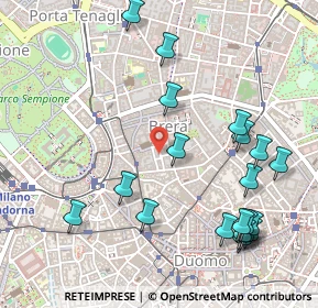 Mappa Via Ciovasso, 20121 Milano MI, Italia (0.604)