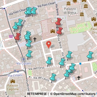 Mappa Vicolo Ciovasso, 20121 Milano MI, Italia (0.163)