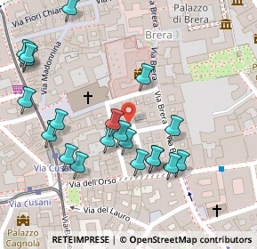 Mappa Via Ciovasso, 20121 Milano MI, Italia (0.131)