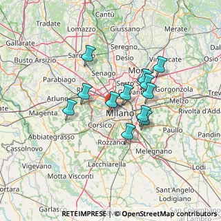 Mappa Via S. Siro, 20149 Milano MI, Italia (10.7475)