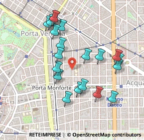 Mappa Via Carlo Poerio, 20129 Milano MI, Italia (0.4665)