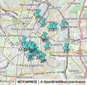 Mappa Via Carlo Poerio, 20129 Milano MI, Italia (1.5535)