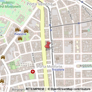 Mappa Viale Luigi Majno, 10, 20129 Milano, Milano (Lombardia)