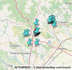 Mappa Via Cascinette, 10015 Cascinette D'ivrea TO, Italia (8.952)