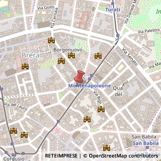 Mappa Vicolo Giardino, 3, 20121 Milano, Milano (Lombardia)