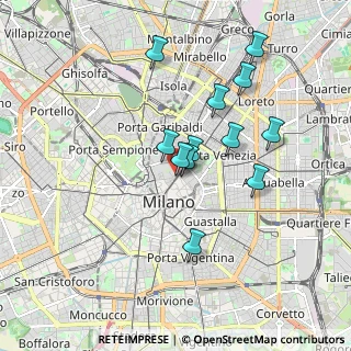 Mappa Via Croce Rossa, 20121 Milano MI, Italia (1.55167)