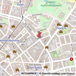 Mappa Via Senato, 11, 20121 Milano, Milano (Lombardia)