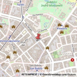 Mappa Via Sant'Andrea, 23, 20121 Milano, Milano (Lombardia)