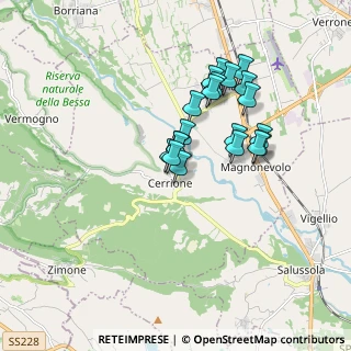 Mappa Via XXV Aprile, 13882 Cerrione BI, Italia (1.437)