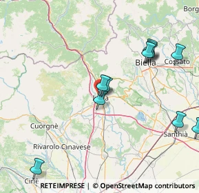 Mappa Via Aosta, 10015 Ivrea TO, Italia (21.36692)