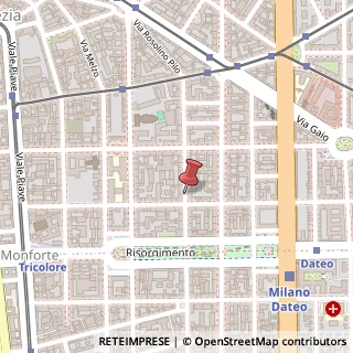 Mappa Via Ciro Menotti,  9, 20129 Milano, Milano (Lombardia)