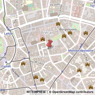 Mappa Via Brera, 6, 20121 Milano, Milano (Lombardia)