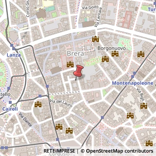Mappa Via Brera, 5, 20121 Milano, Milano (Lombardia)