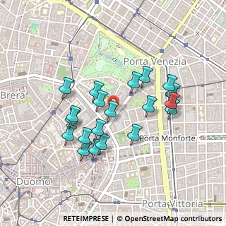 Mappa Via San Primo, 20121 Milano MI, Italia (0.404)
