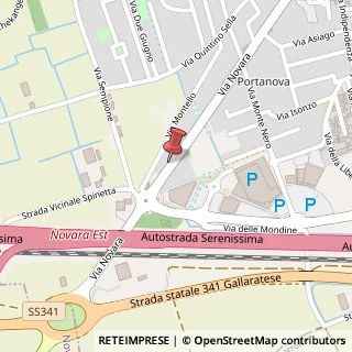 Mappa Via Novara, 86, 28066 Galliate, Novara (Piemonte)
