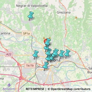 Mappa Via Quinzano, 37124 Verona VR, Italia (3.11583)