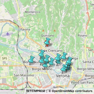 Mappa Via Quinzano, 37124 Verona VR, Italia (2.07375)