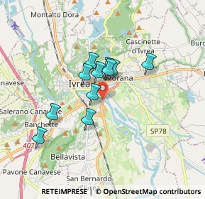 Mappa SS26, 10015 Ivrea TO, Italia (1.26909)