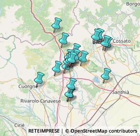 Mappa SS26, 10015 Ivrea TO, Italia (9.6715)