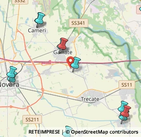 Mappa Strada Provinciale per Novara, 28068 Romentino NO, Italia (6.27769)