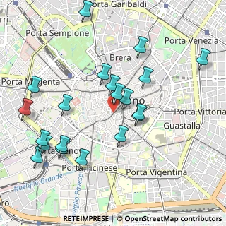 Mappa Via Valpetrosa, 20123 Milano MI, Italia (1.081)
