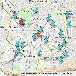 Mappa Via Lupetta, 20123 Milano MI, Italia (1.253)