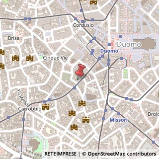 Mappa Via Torino, 34, 20123 Milano, Milano (Lombardia)