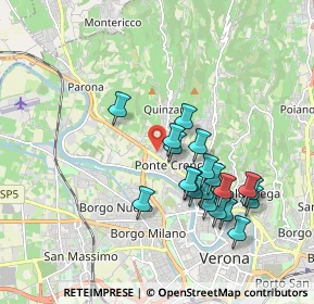 Mappa 37124 Verona VR, Italia (1.7255)