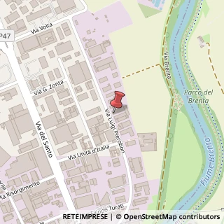 Mappa Via Luigi Pierobon, 63, 35010 Limena, Padova (Veneto)