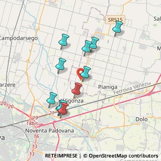 Mappa Via G. Rodari, 30030 Pianiga VE, Italia (3.46545)