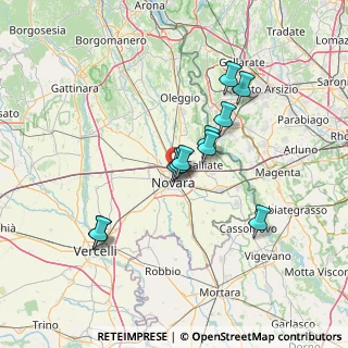 Mappa Via Benedetto Odescalchi, 28100 Novara NO, Italia (11.77364)