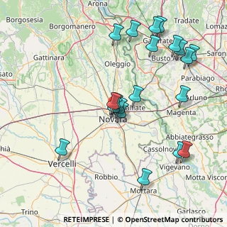 Mappa Via Benedetto Odescalchi, 28100 Novara NO, Italia (17.247)