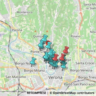 Mappa Via Santini, 37127 Verona VR, Italia (1.441)