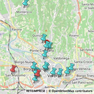 Mappa Via Santini, 37127 Verona VR, Italia (2.49118)