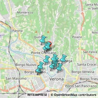 Mappa Via Santini, 37127 Verona VR, Italia (1.51714)