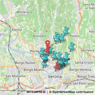 Mappa Via Santini, 37127 Verona VR, Italia (1.617)