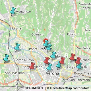 Mappa Via Santini, 37127 Verona VR, Italia (2.71467)