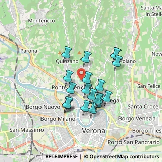 Mappa Via Santini, 37127 Verona VR, Italia (1.5065)