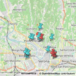 Mappa Via Santini, 37127 Verona VR, Italia (1.79125)