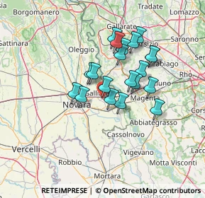 Mappa Piazza Garibaldi, 28068 Romentino NO, Italia (10.9385)